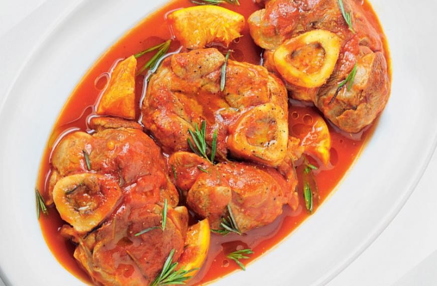Osso buco aux tomates et oranges