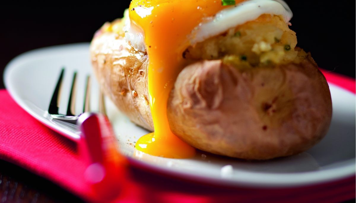 Pomme farci oeuf