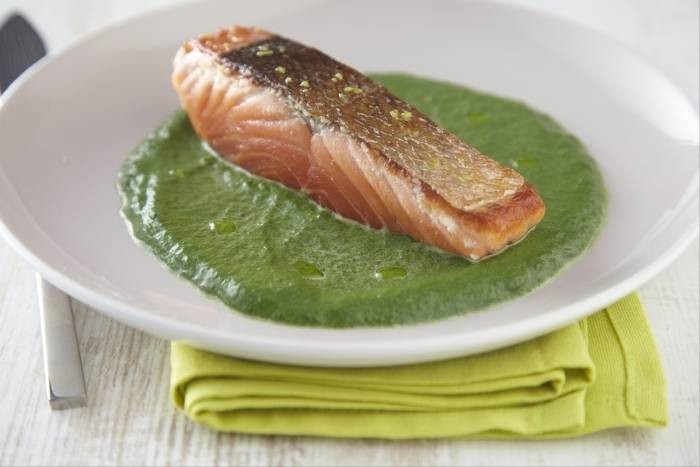 Saumon au vert