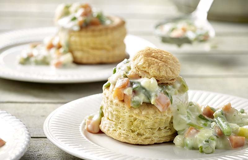Vol au vent met 7 legumes