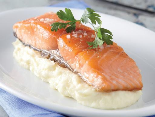 saumon mi cuite